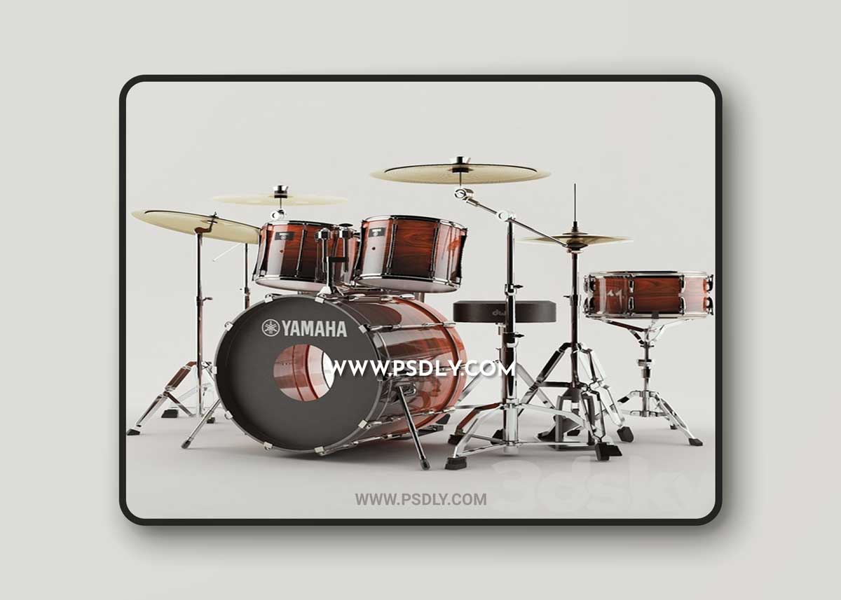Yamaha Recording Custom 3D Model
