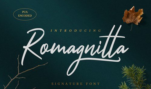 Romagnitta - Signature Font