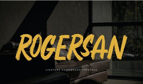 Rogersan - Brush Font