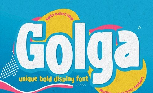 Golga - Unique Bold Display Font