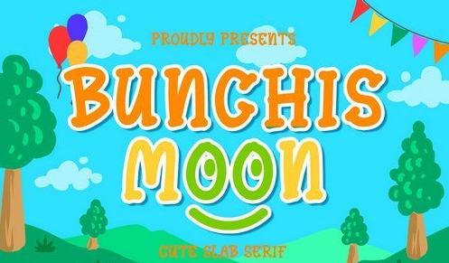 Bunchis Moon - Cute Slab Serif Typeface