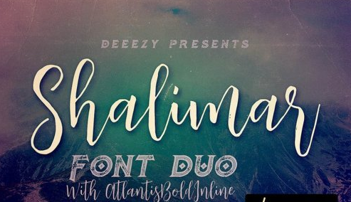 Shalimar Font Duo Font Family - 3 Fonts