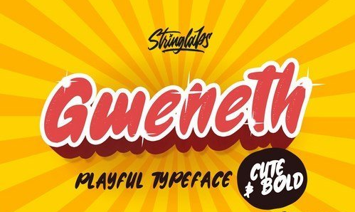 Gweneth - Playful Children Typeface 4562144