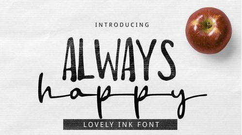 Always Happy Ink Font
