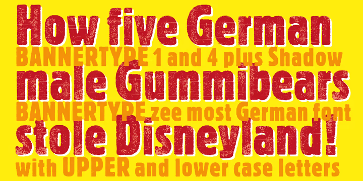 Bannertype Font Family - 5 Fonts