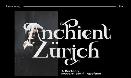 Ancient Zurich - Serif Elegant Font Logotype Brand