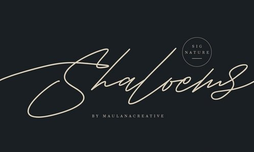 Shaloems Handwritten Signature Font 3771491