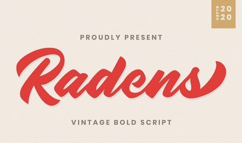 Radens - Vintage Bold Script 4748779