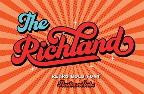 The Richland Font