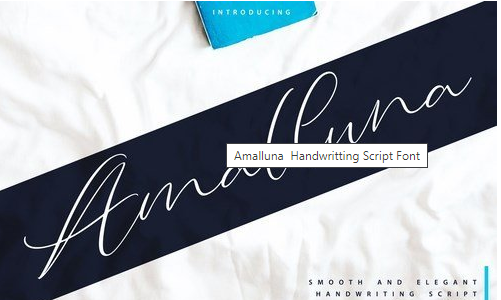 Amalluna Handwritting Script Font