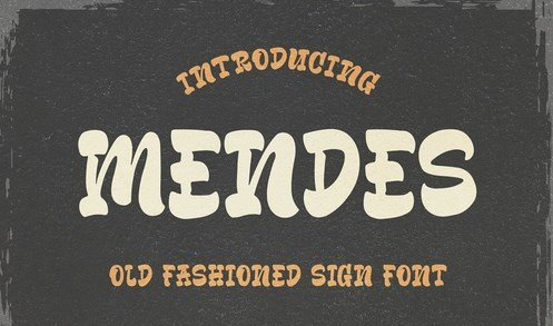 Mendes Old Fashioned Sign Font 5548858