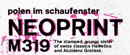 PiS Neo Print M319 Font Family - 3 Fonts