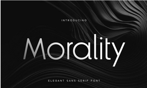 Morality - Elegant Sans Serif Font