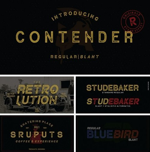 Contender Font Family - 2 Fonts