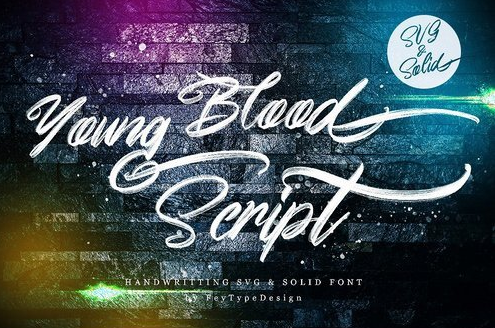 Young Blood SVG and Solid Script 2998765