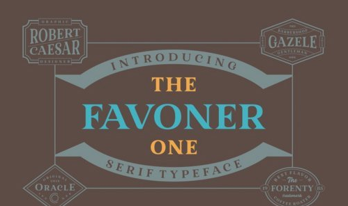 Favoner One Font Family - 2 Fonts