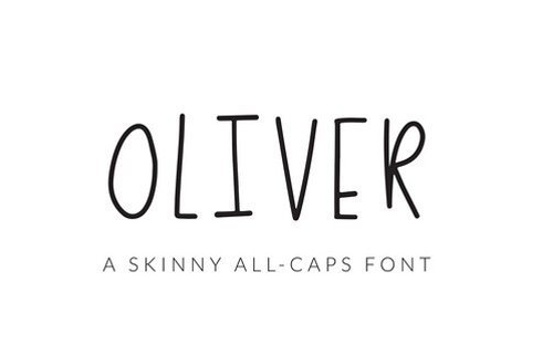 Oliver - Skinny All Caps Font 2231090