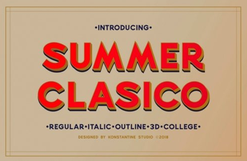 Summer Clasico Font