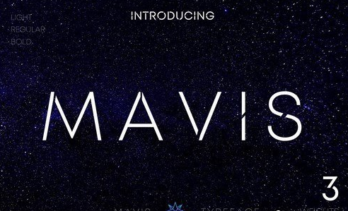 MAVIS SANS - FUTURISTIC TYPEFACE 5015530