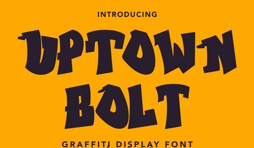 Uptown Bolt - Graffity Font
