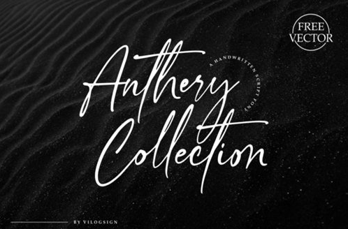 Anthery Collection a Handwritten Script Font