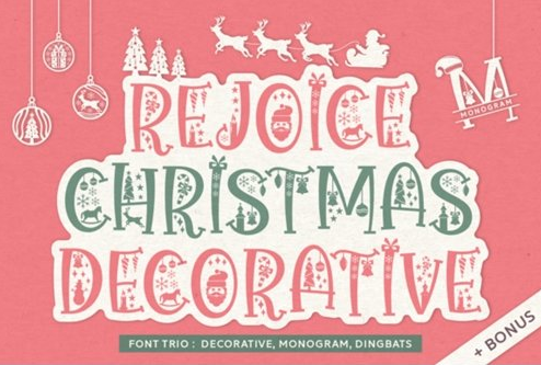 Rejoice Christmas Font