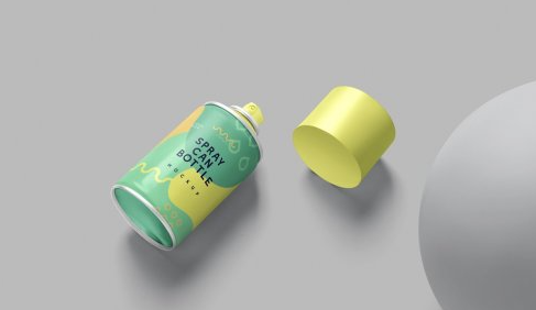 CreativeMarket - Spray Can Mockups 6844060