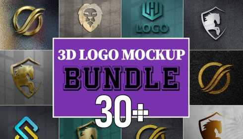 CreativeMarket - Luxury 3d LOGO Mockup Bundle v.05 6903480