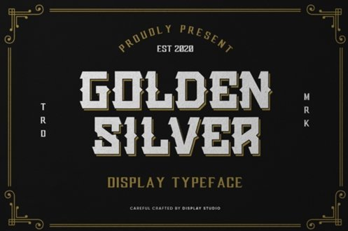 Golden Silver Font