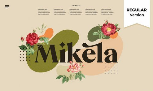 Mikela Regular - Gorgeous Typefaces