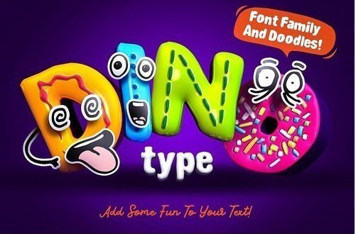DinoType Font Family + Bonus