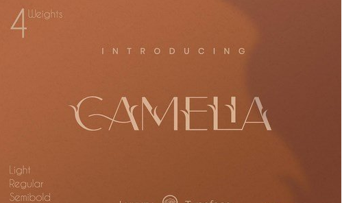 Camelia Sans - Unique Florist Typeface