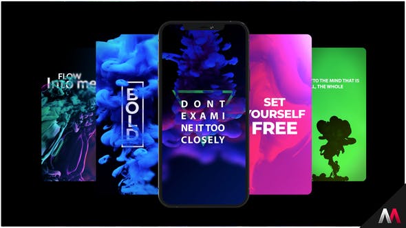 Videohive Abstract Titles | Ink Flow | Mobile 34749063