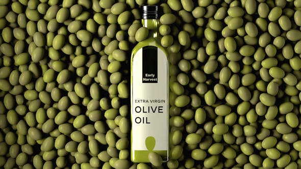 Videohive Olive Oil Bottle Label Mockup 35422496