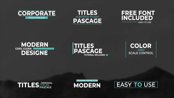 Videohive Clean Titles | After Effects 36268052
