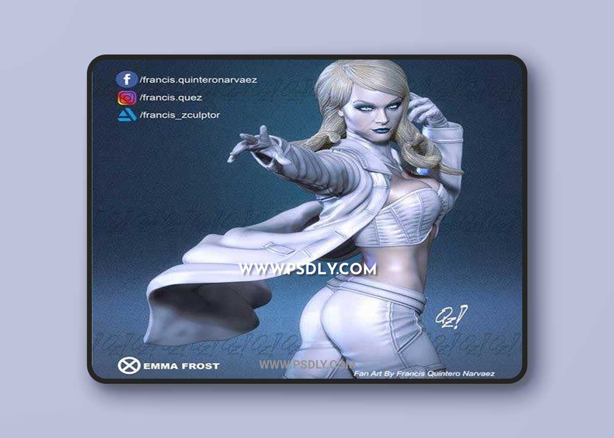 3D Print Models Emma Frost - Special Version