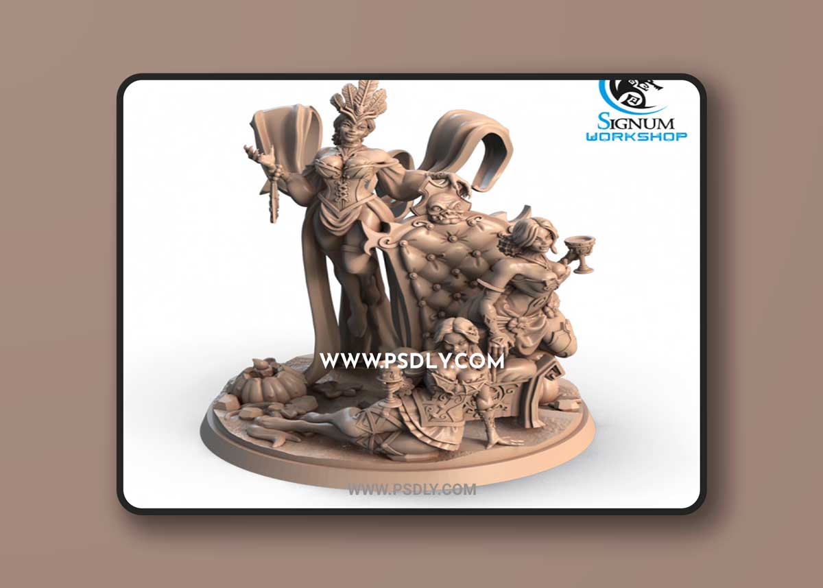 3D Print Models Three Seductive Vampires