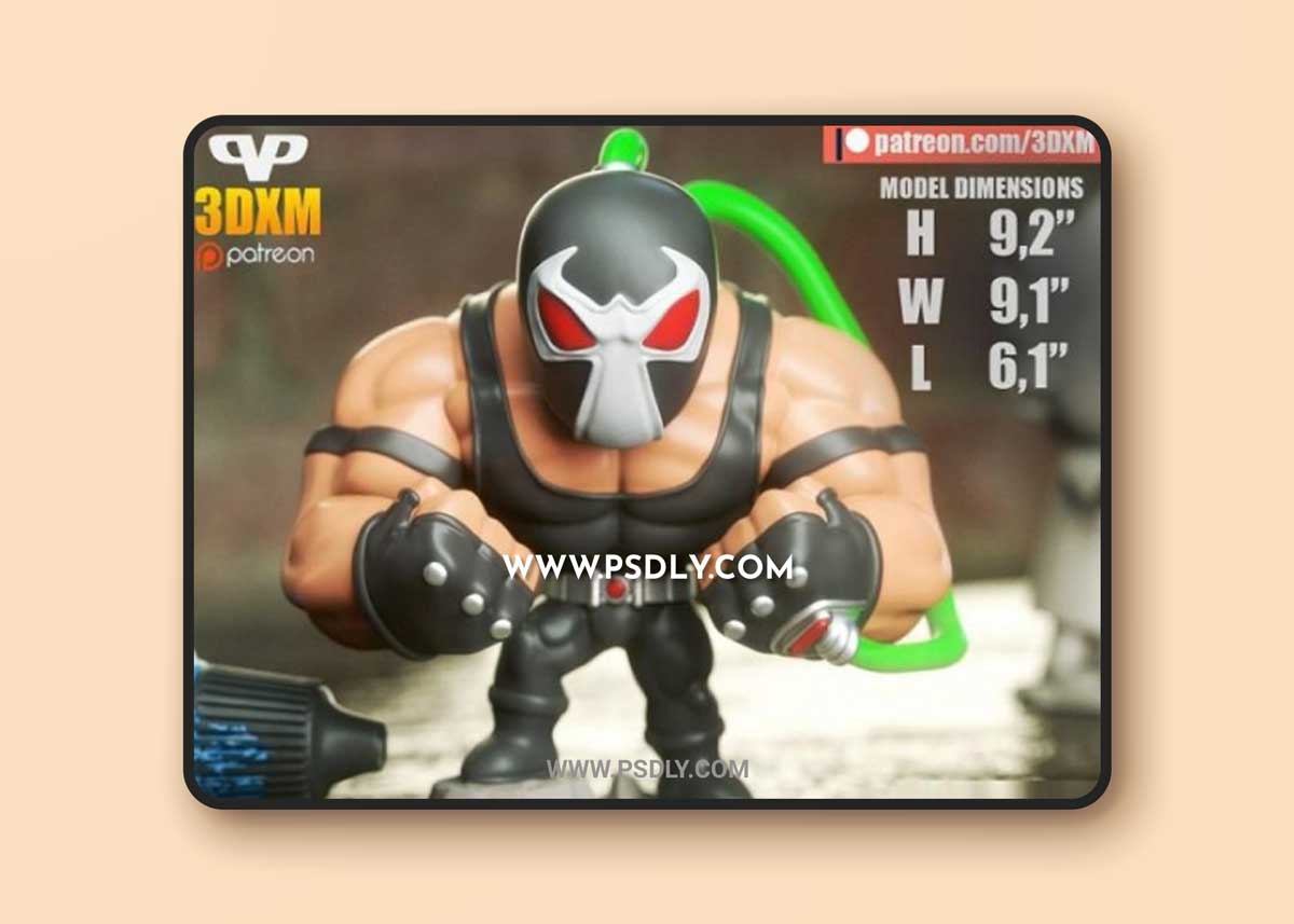 3DXM - Bane Chibi 3D Model