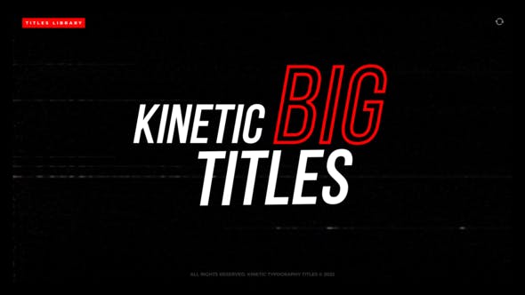 Videohive Kinetic Typography Titles | After Effects 36273372