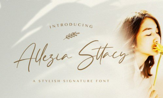 Allezia Sttacy - Handwritten Font