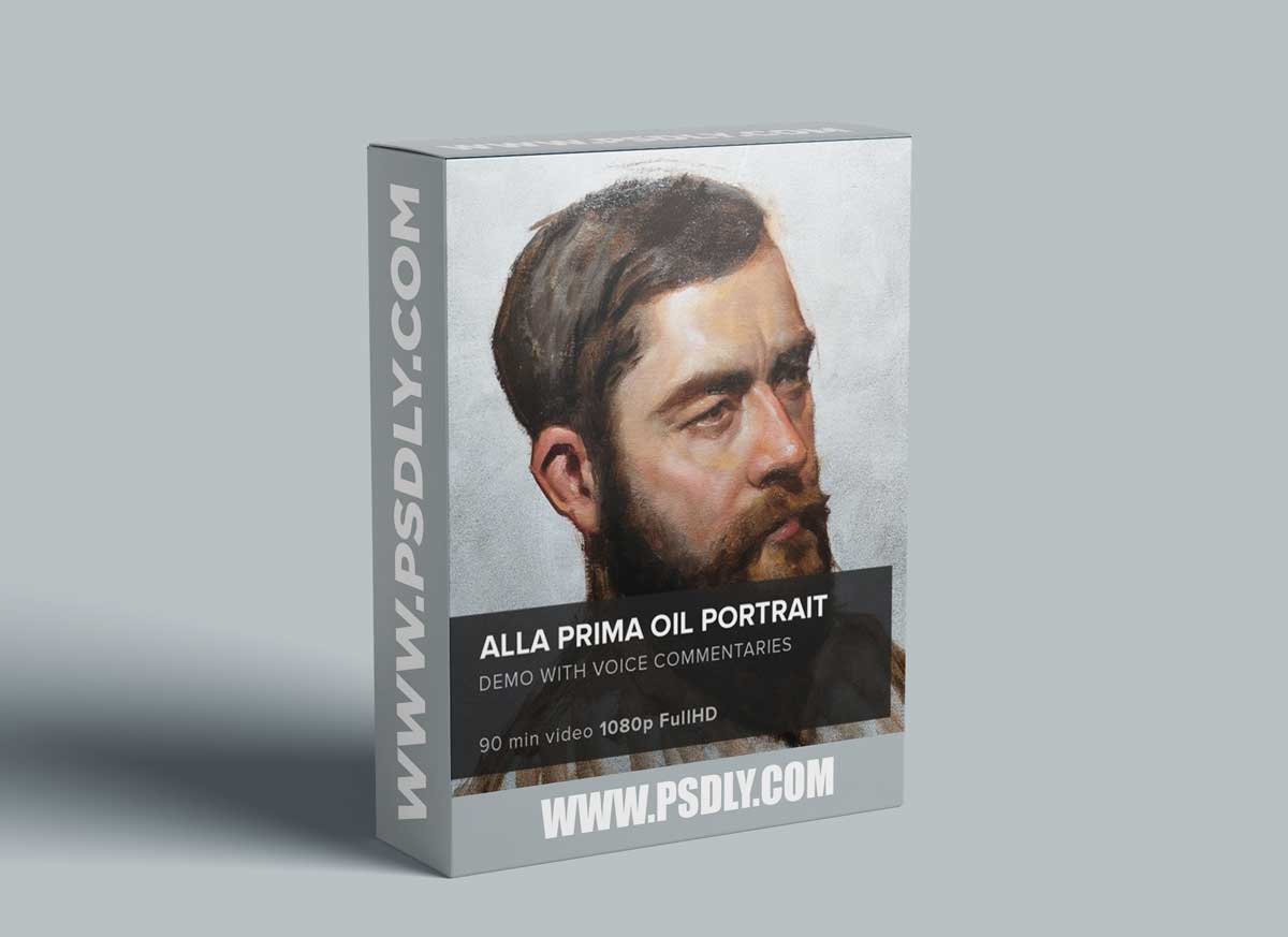 Arthur Gain - Alla prima oil portrait from photo reference