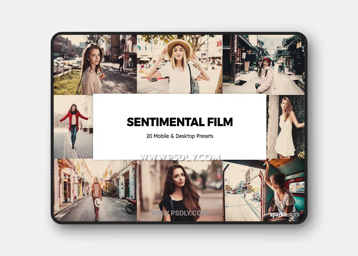 CeativeMarket - 20 Sentimental Film Lightroom Presets & LUTs 5929618