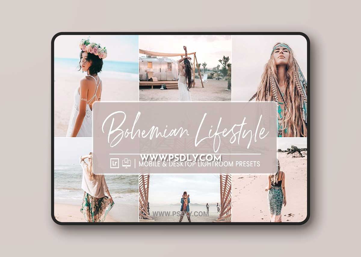 CreativeMarket - Lightroom Presets Bohemian Style 4414000