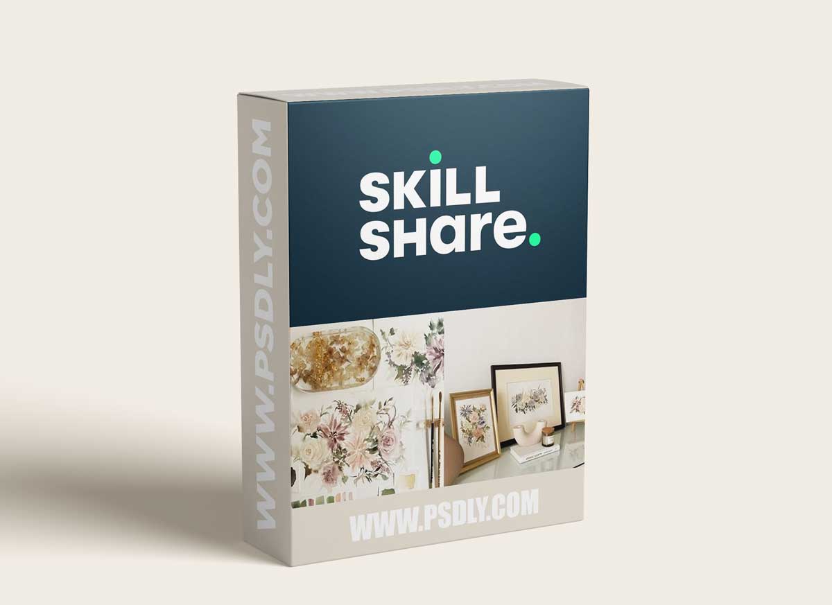 Dramatic Watercolor Florals: Learn How to Paint Dramatic Dahlias & Roses in Vintage Tones