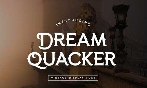 Dream Quacker Serif Display Font