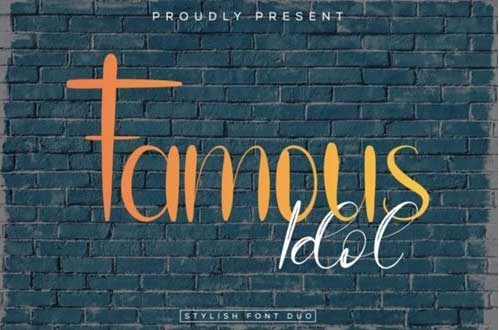 Famous Idol Font