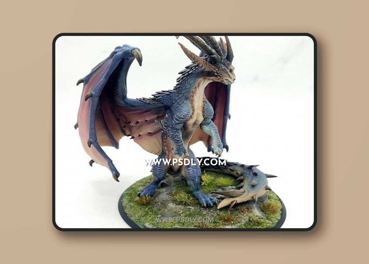 Glimmer Scale Dragon 3D Model