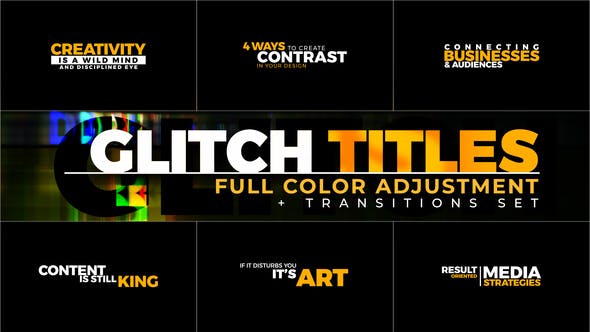 Videohive Glitch Titles 22774999