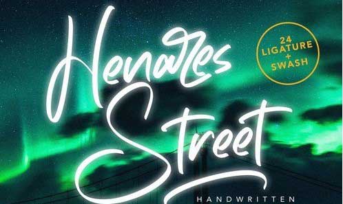 Heares Street - Brush Font