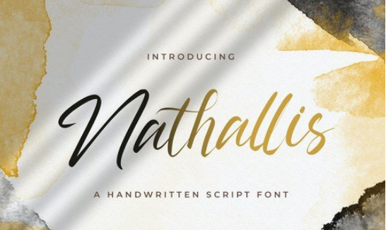 Nathallis - Handwritten Font